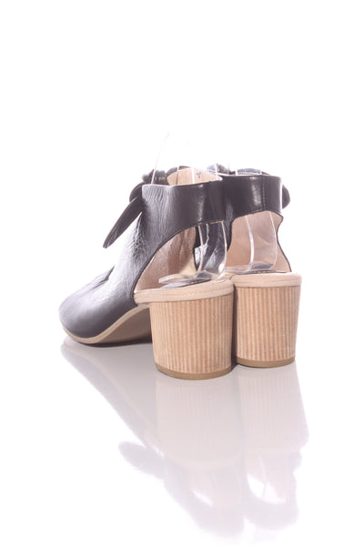 STEGMANN "Enya-W" black leather heels! 42