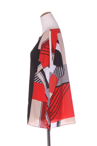 CALVIN KLEIN - Patchwork print box fit top! 16