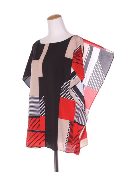 CALVIN KLEIN - Patchwork print box fit top! 16