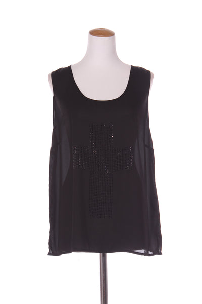 DEMOCRACY - Cross embellished chiffon tank! 14