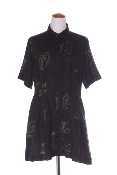 JAG - Darted waist linen tunic shirt dress! 14