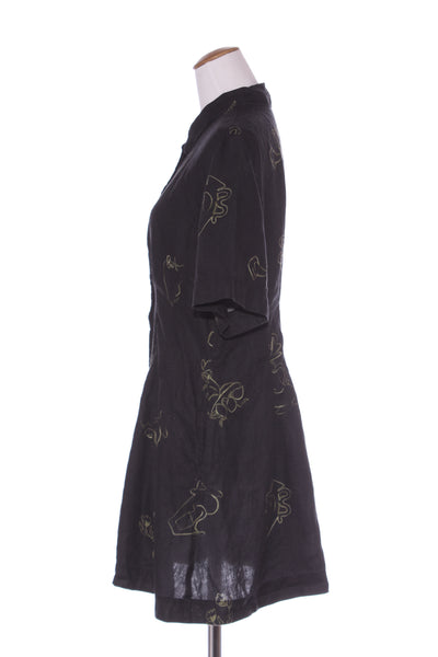 JAG - Darted waist linen tunic shirt dress! 14