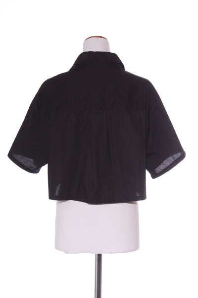 JAC AND MOOKI (LN) Boxy fit crop cotton shirt! 8-12