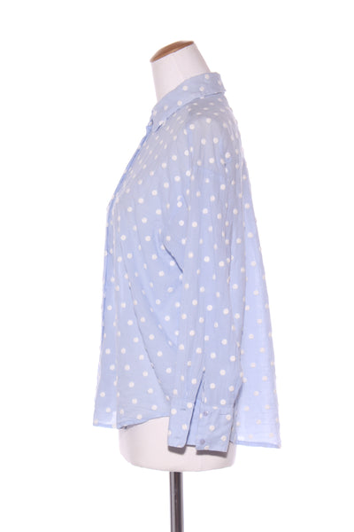 ZARA - Spot embroidered cotton voile shirt! 12