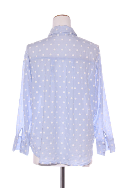 ZARA - Spot embroidered cotton voile shirt! 12