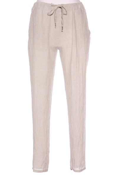 LOVE FROM ITALY (ITA) Linen pant - Oatmeal! 12