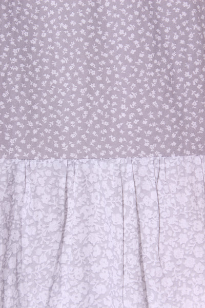 SUCCHI By Susie Holland (NZ) grey floral cotton dress! 12