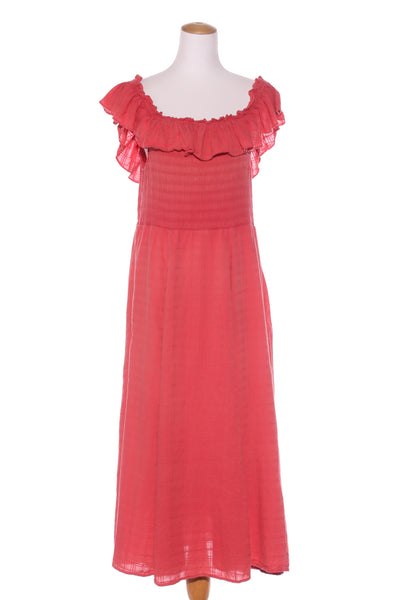 MAX - Shirred organic cotton midi dress! 18