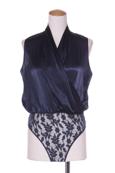 ST MICHAEL (UK) Crossover satin bodysuit! 12