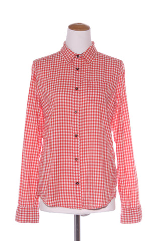 CALIFORNIA DREAM - Orange check cotton shirt! 12