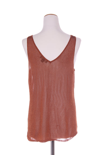 AMAYA - Bronze metallic knit tank! 14