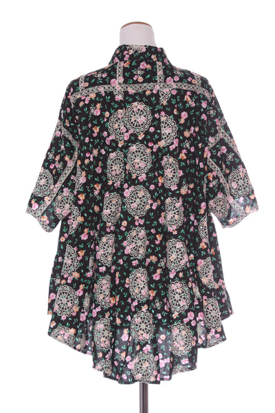 CURATE By Trelise "Collar back girl" embroidered shirt! 14-16
