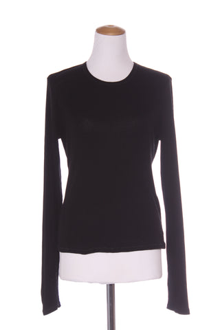 ASSEMBLY LABEL - Black rib knit top!