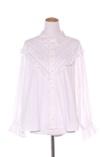 KAREN WALKER - Organic cotton ruffle button up blouse! 16