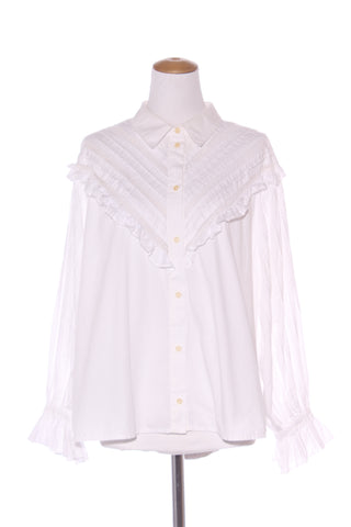 KAREN WALKER - Organic cotton ruffle button up blouse! 16