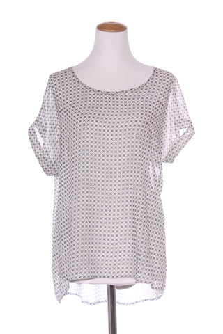 FOIL - Geo print chiffon top! 14