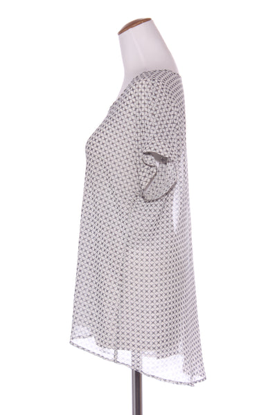 FOIL - Geo print chiffon top! 14
