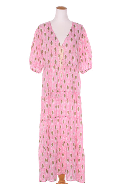 FUNKY PUKEKO - Puff sleeve cotton maxi dress! 12-14