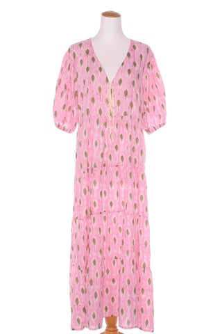 FUNKY PUKEKO - Puff sleeve cotton maxi dress! 12-14