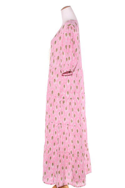 FUNKY PUKEKO - Puff sleeve cotton maxi dress! 12-14