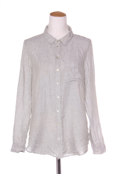 JUST JEANS - Linen shirt - Sage! 10-12