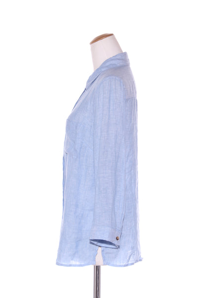 GRAE LINEN - Blue linen shirt! 10-12
