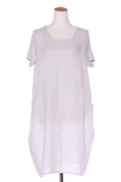 Italian made linen dress - Pale blue with pockets! 14