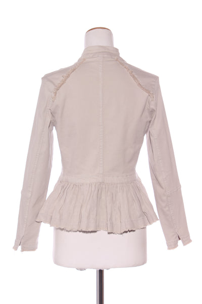 LOOBIE'S STORY - Stretch cotton linen peplum jacket! 8-10