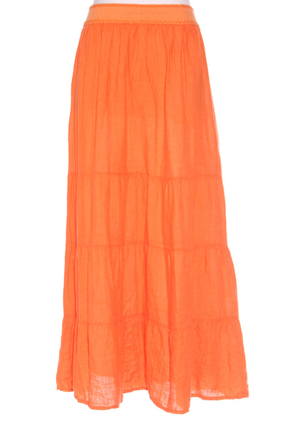 MIRRA MIRRA (ITA) Tiered linen maxi skirt! 12-14