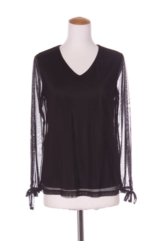 CAPTURE - Lined mesh tie sleeve L/S top! 10