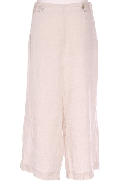 BLUE ILLUSION (LN) French linen waist tab culottes! 18