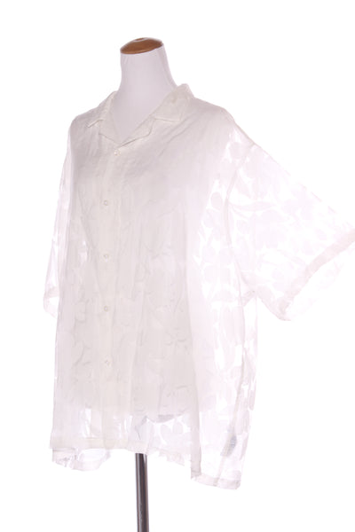 ASOS (LN) Floral burnout sheer S/S shirt! 18