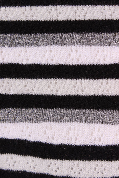 SABATINI (NZ) 'V' neck patterned stripe knit top! 14