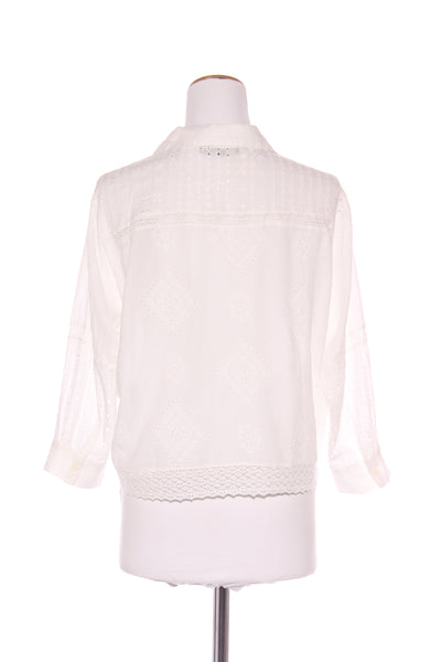 ZARA - Broderie + lace crop shirt! 12