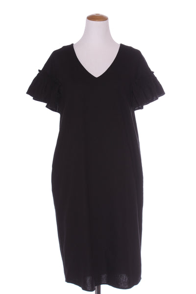 YOURS ALWAYS - Flutter sleeve linen blend dress! 10-12
