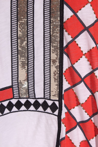 SASS & BIDE - Embroidered  embellished tee! 10-14