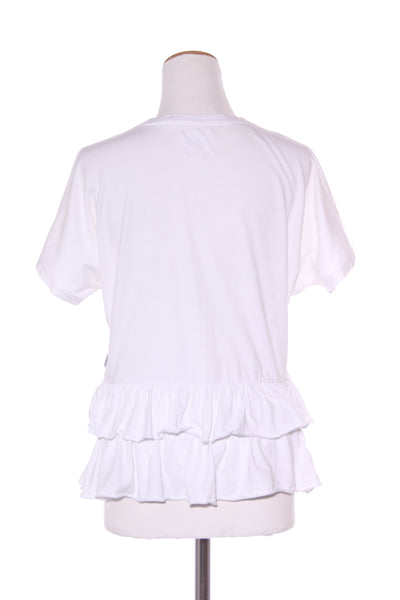LOWER - Lobster print ruffle hem tee! 8-10