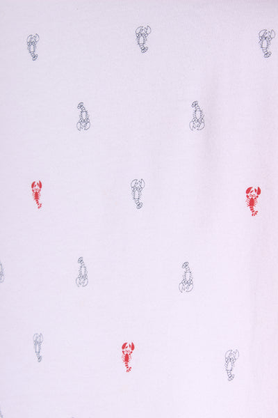LOWER - Lobster print ruffle hem tee! 8-10
