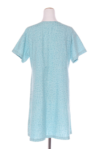 KATHMANDU - Hemp blend blue print dress + pockets! 10-12