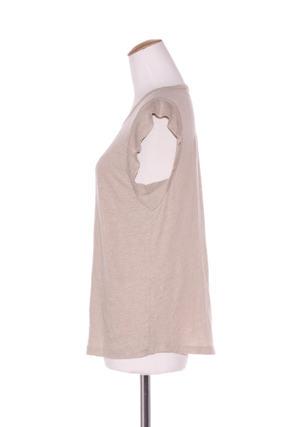 COUNTRY ROAD - Oatmeal linen cap sleeve tank! 12