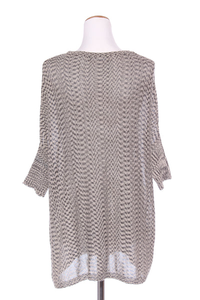 DECJUBA - Leather patch pocket knit top! 12-14