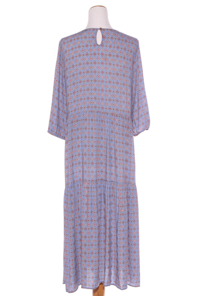 FOIL - Lilac print tiered viscose dress! 12