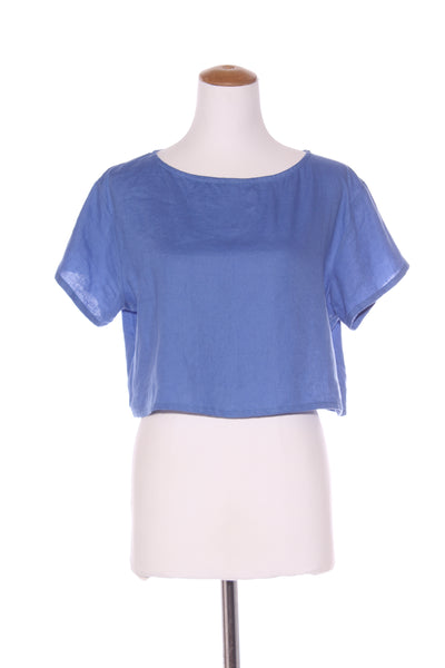 HARRÏE & SAM (NZ)(LN) Blue linen crop top! 14
