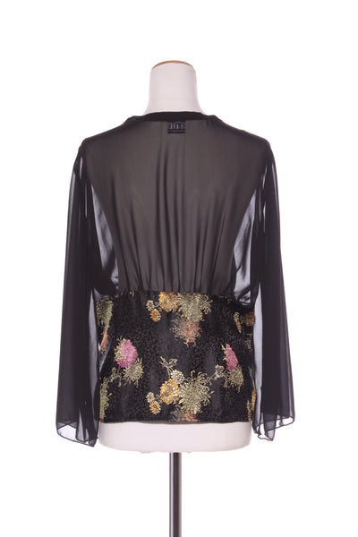 CHAIN REACTION - Jacquard panel kimono top! 10-12