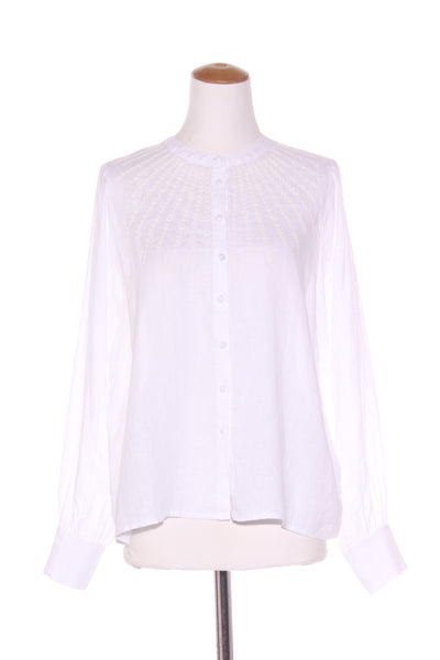 MAX - Linen broderie detail button up blouse! 14