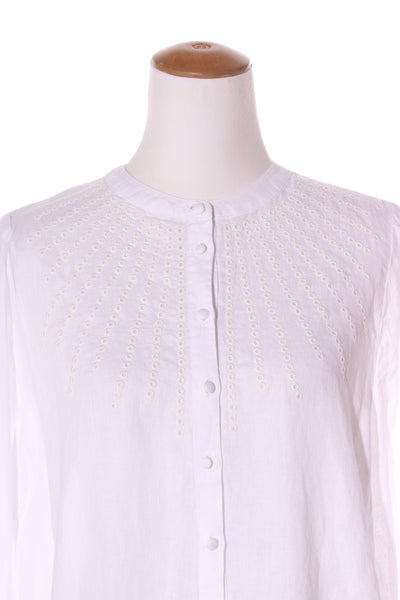 MAX - Linen broderie detail button up blouse! 14