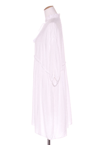HAVEN - Tufted white rayon dress! O/S