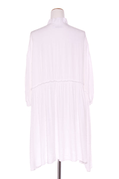 HAVEN - Tufted white rayon dress! O/S