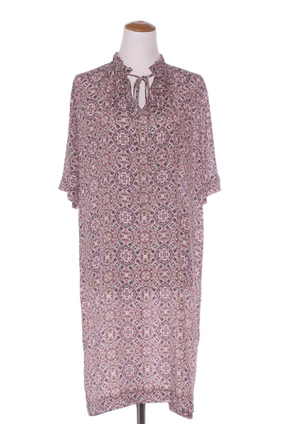 JULIETTE HOGAN (NZ) Viscose/silk ruffle neck dress! 12