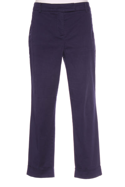 JACQUI.E - 7/8th slim cotton pant - Navy! 14